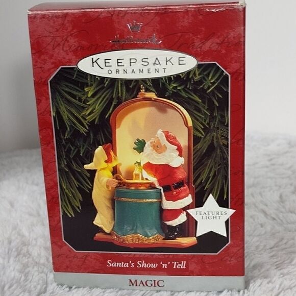 Vintage 1998 Hallmark Santa's Show & Tell Ornament - Picture 1 of 7